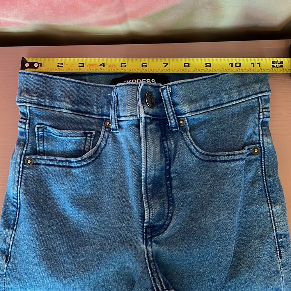 Express Cropped Wide Leg High Rise Jean - Picture 10 of 12